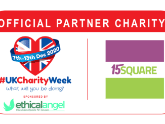 UK Charity week 2020 and 15 Square Logo
