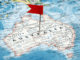 map of Australia illustrating the trouble down under with male circumcision